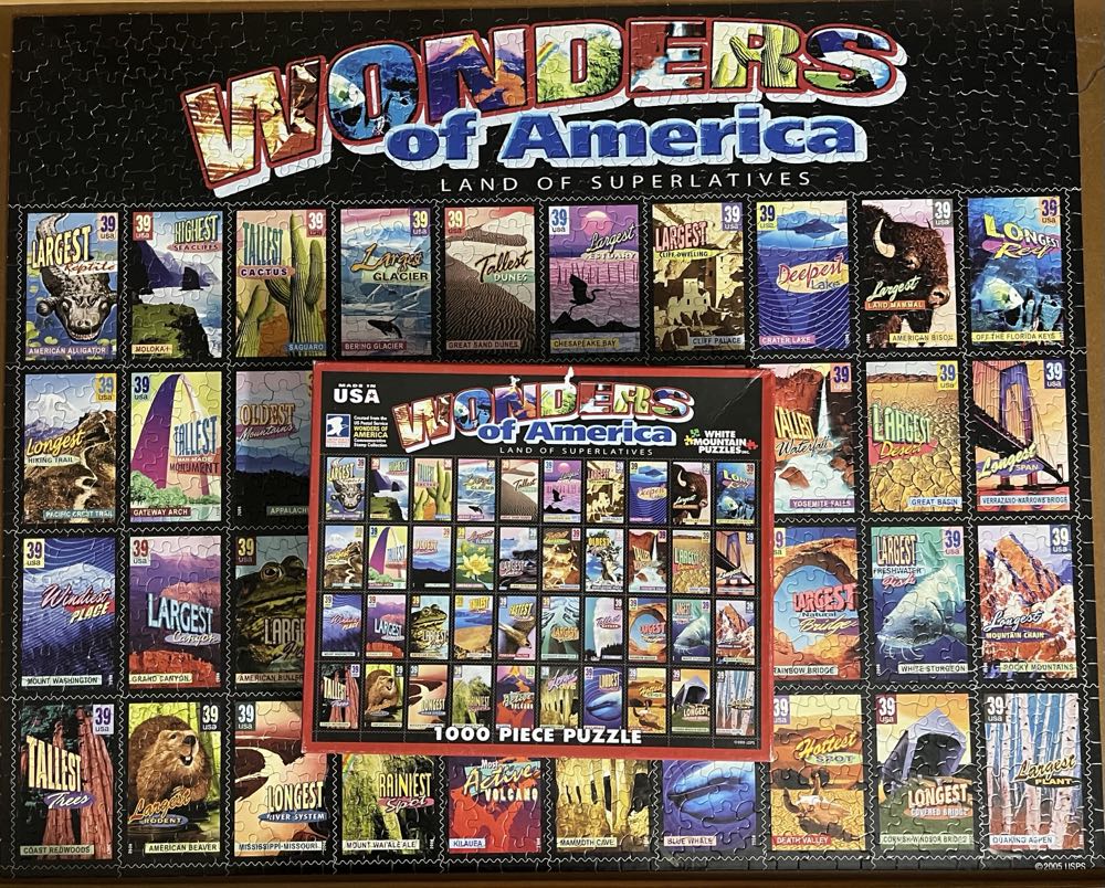 Wonders Of America - White Mountain Puzzles puzzle collectible [Barcode 724819251971] - Main Image 3