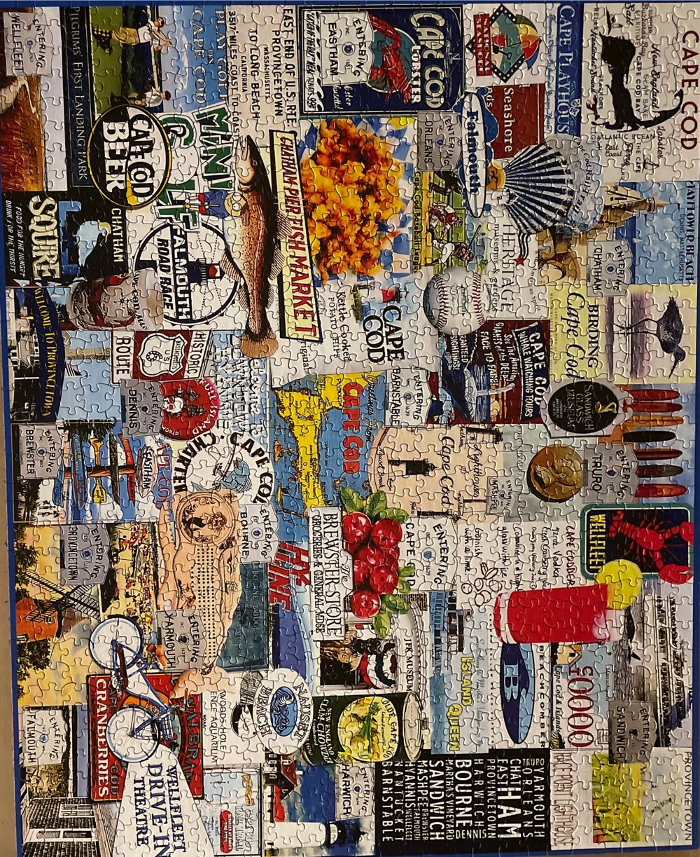 I Love Cape Cod - White Mountain puzzle collectible [Barcode 724819258840] - Main Image 2