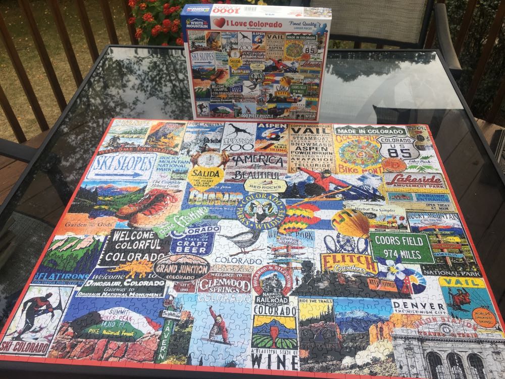 I Love Colorado - White Mountain Puzzles puzzle collectible [Barcode 724819258147] - Main Image 3