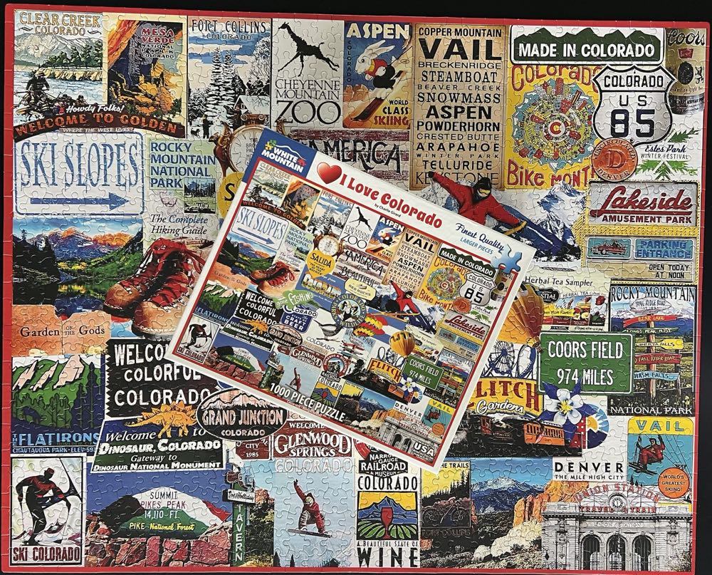 I Love Colorado - White Mountain Puzzles puzzle collectible [Barcode 724819258147] - Main Image 4