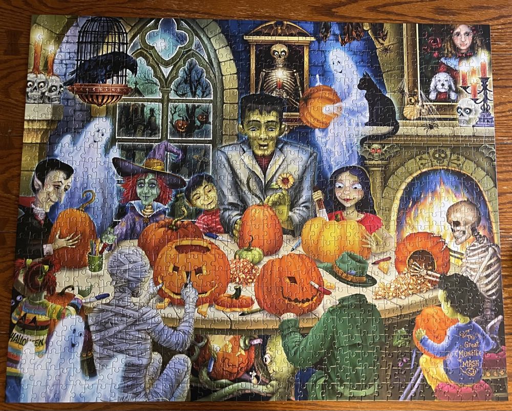 Haunted House Party - Vermont Christmas Company puzzle collectible [Barcode 819273022004] - Main Image 2