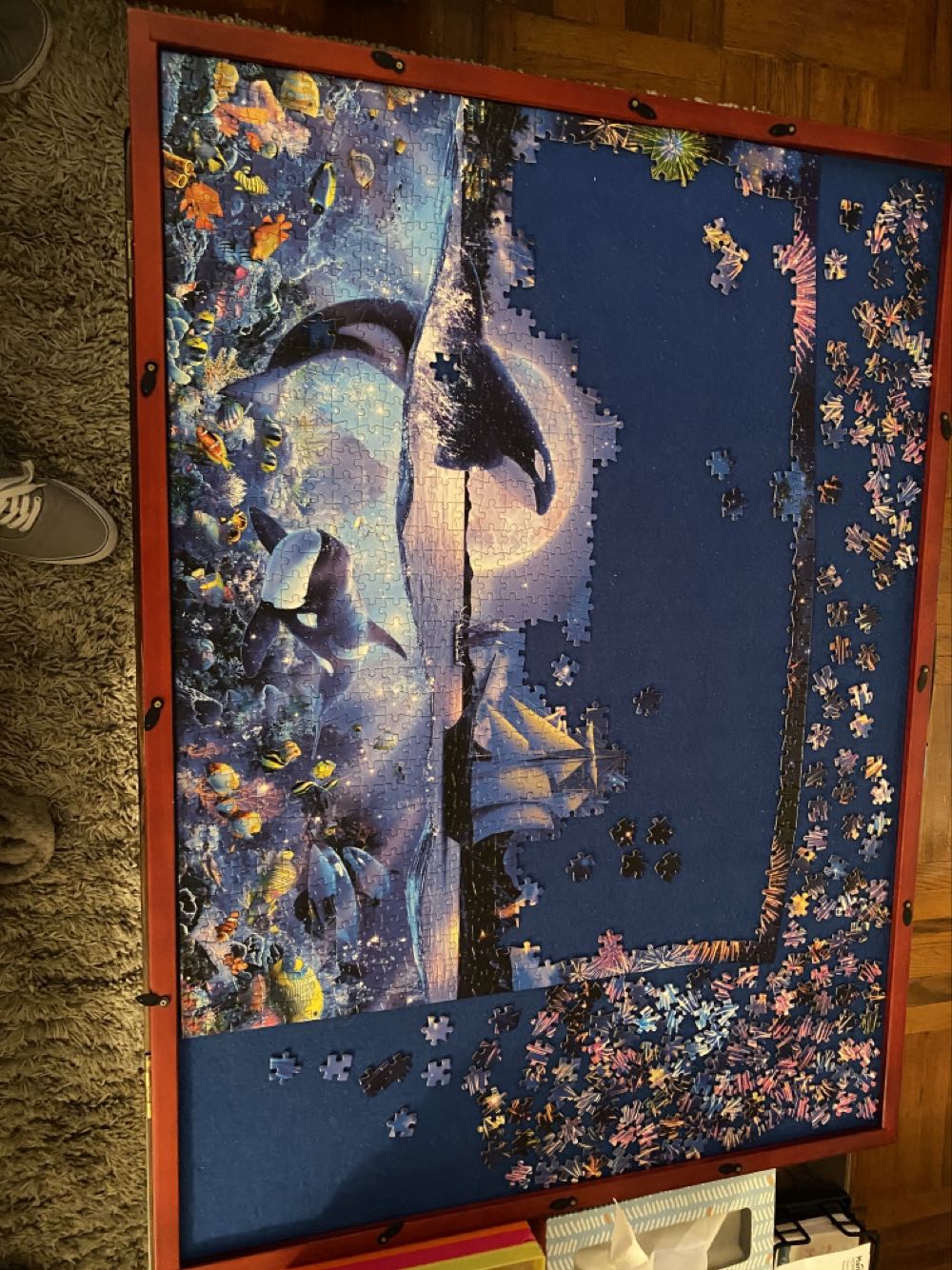 The Dramatic Night - Buffalo puzzle collectible [Barcode 079346118885] - Main Image 3