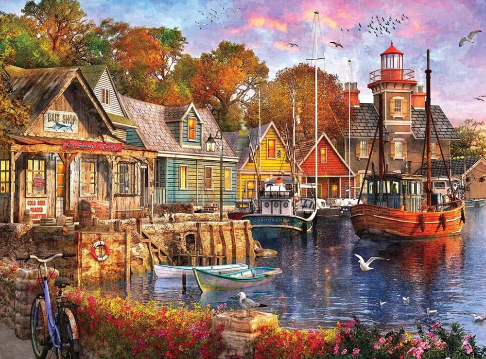 Harbor Evening - Sell - White Mountain puzzle collectible [Barcode 724819261543] - Main Image 2
