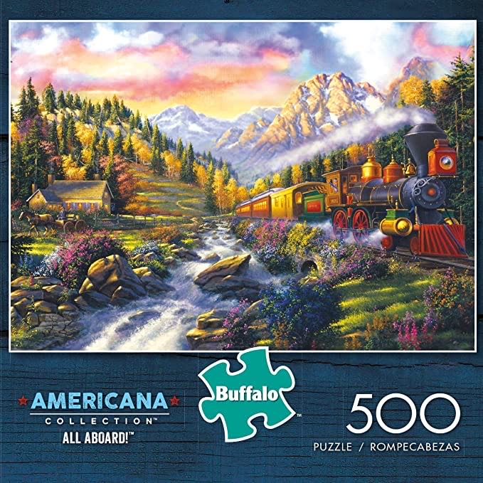 All Aboard! - Buffalo Games puzzle collectible [Barcode 079346037261] - Main Image 1