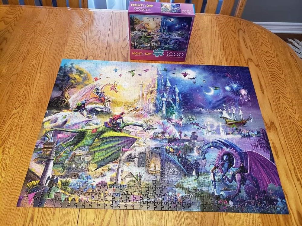 Dragon Race into the Night - Buffalo puzzle collectible [Barcode 079346118502] - Main Image 2