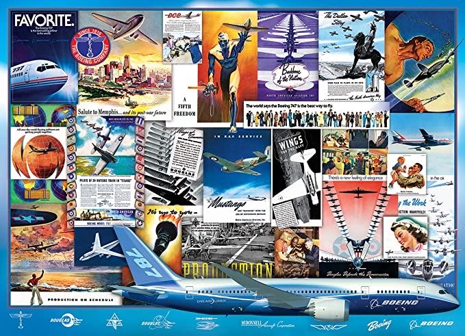 Boeing Advertising Collection - EuroGraphics puzzle collectible [Barcode 628136609326] - Main Image 2