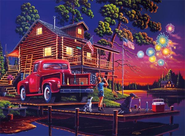 Classic Summer Night - Buffalo puzzle collectible [Barcode 079346119349] - Main Image 2