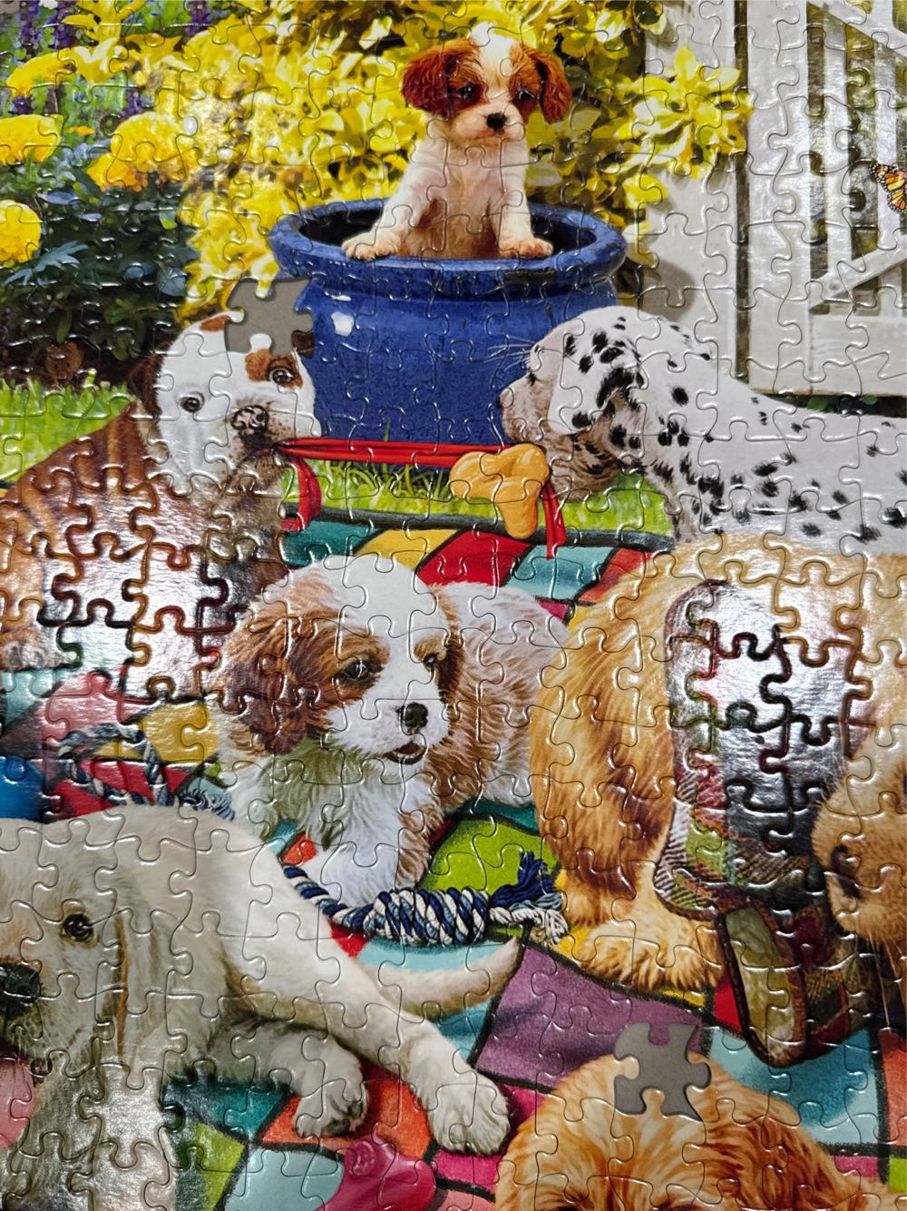 Puppy Playground - Buffalo Games puzzle collectible [Barcode 079346173327] - Main Image 3