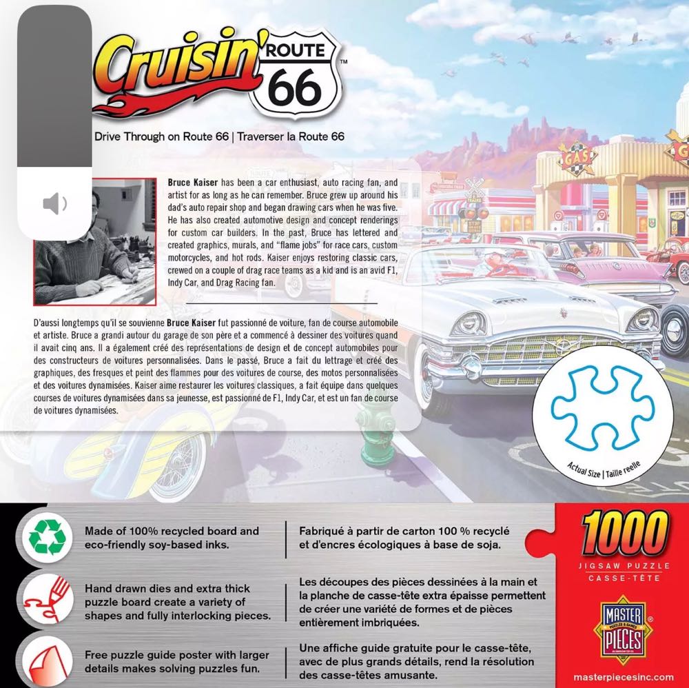 Drive Through On Route 66 - Master Pieces puzzle collectible [Barcode 705988719509] - Main Image 4