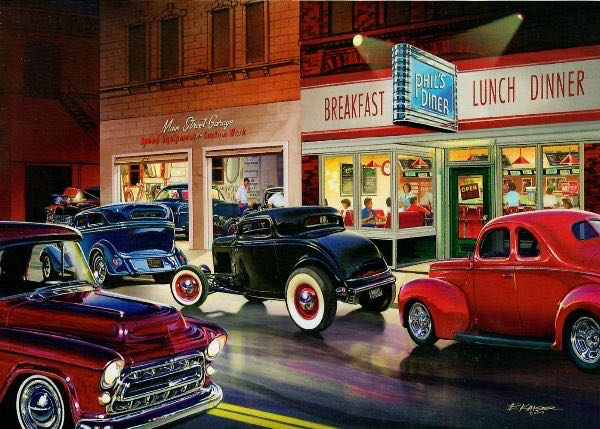 Phil’s Diner - MasterPieces puzzle collectible [Barcode 705988715143] - Main Image 2