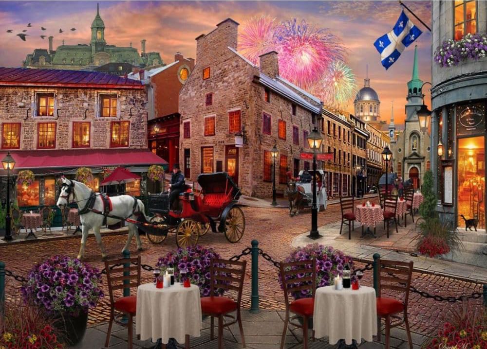 Old Montreal (v) 🧩 - Vermont Christmas Company puzzle collectible - Main Image 2