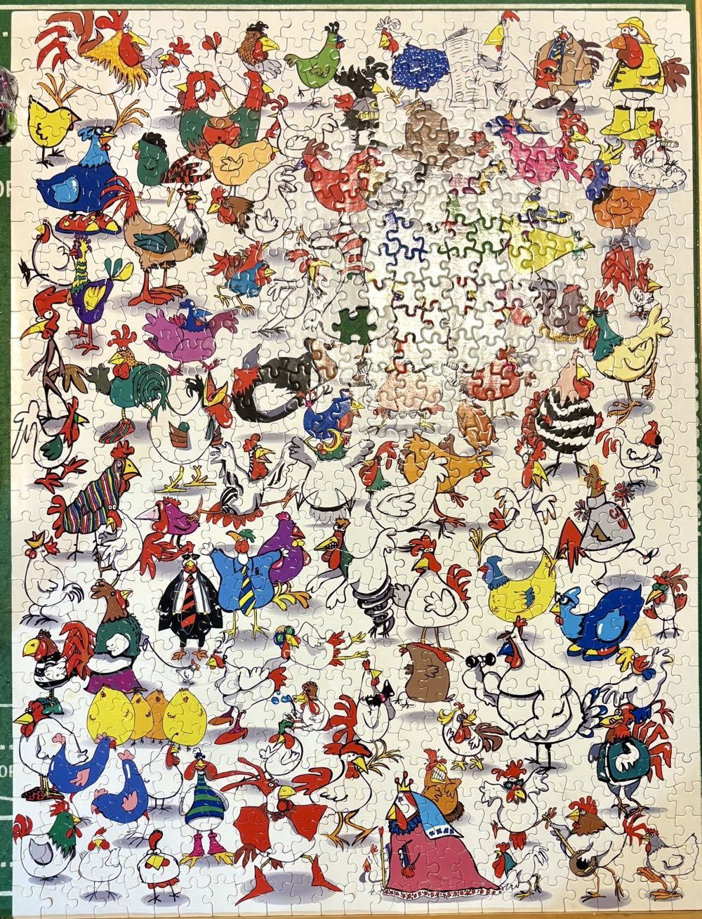 One Hundred Chickens And A Worm - Work & Sell - Ceaco puzzle collectible [Barcode 021081029766] - Main Image 2