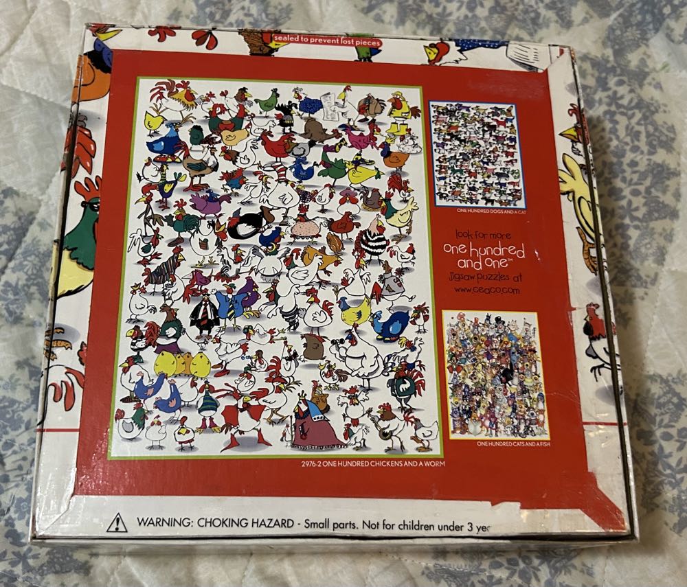 One Hundred Chickens And A Worm - Work & Sell - Ceaco puzzle collectible [Barcode 021081029766] - Main Image 3