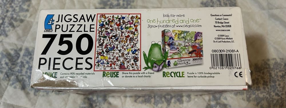 One Hundred Chickens And A Worm - Work & Sell - Ceaco puzzle collectible [Barcode 021081029766] - Main Image 4