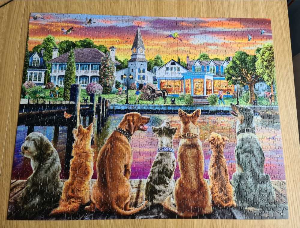 Dockside Dogs - Vermont Christmas Company puzzle collectible - Main Image 3