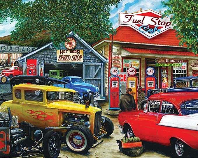 Hot Rod Cafe - Springbok puzzle collectible - Main Image 2