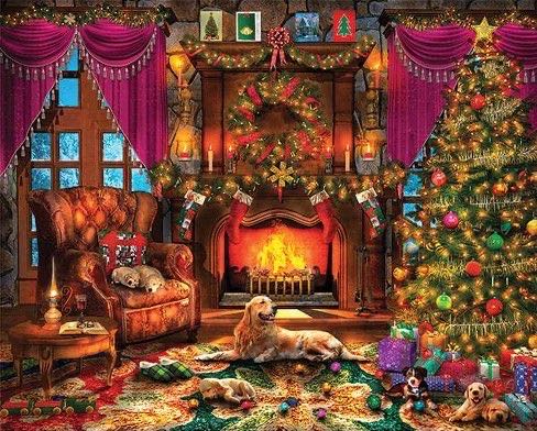Cozy Christmas - Springbok puzzle collectible - Main Image 2