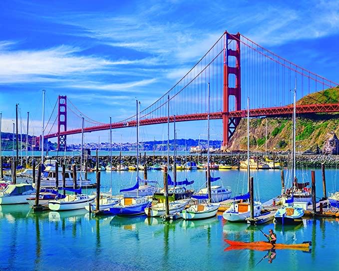 ZZ - Golden Gate Bridge (DONATED) - White Mountain puzzle collectible - Main Image 2