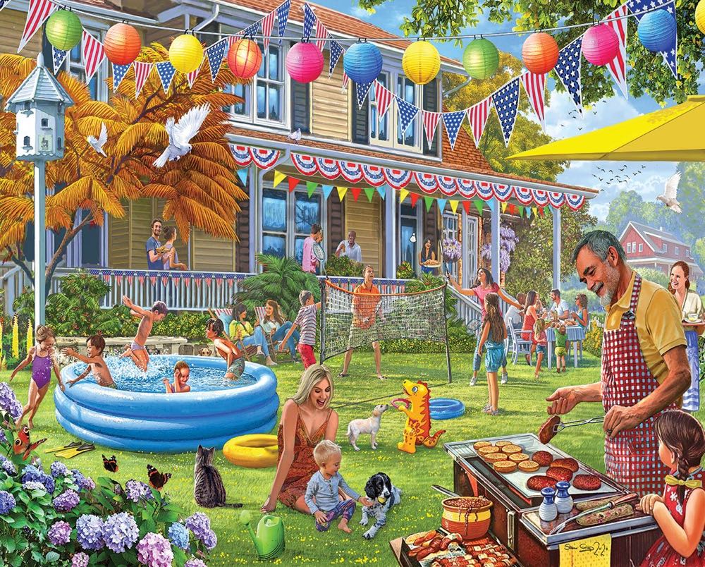 Backyard BBQ - White Mountain puzzle collectible - Main Image 2