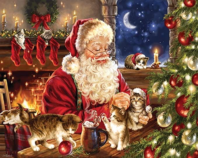 Christmas Kittens - Springbok puzzle collectible - Main Image 2