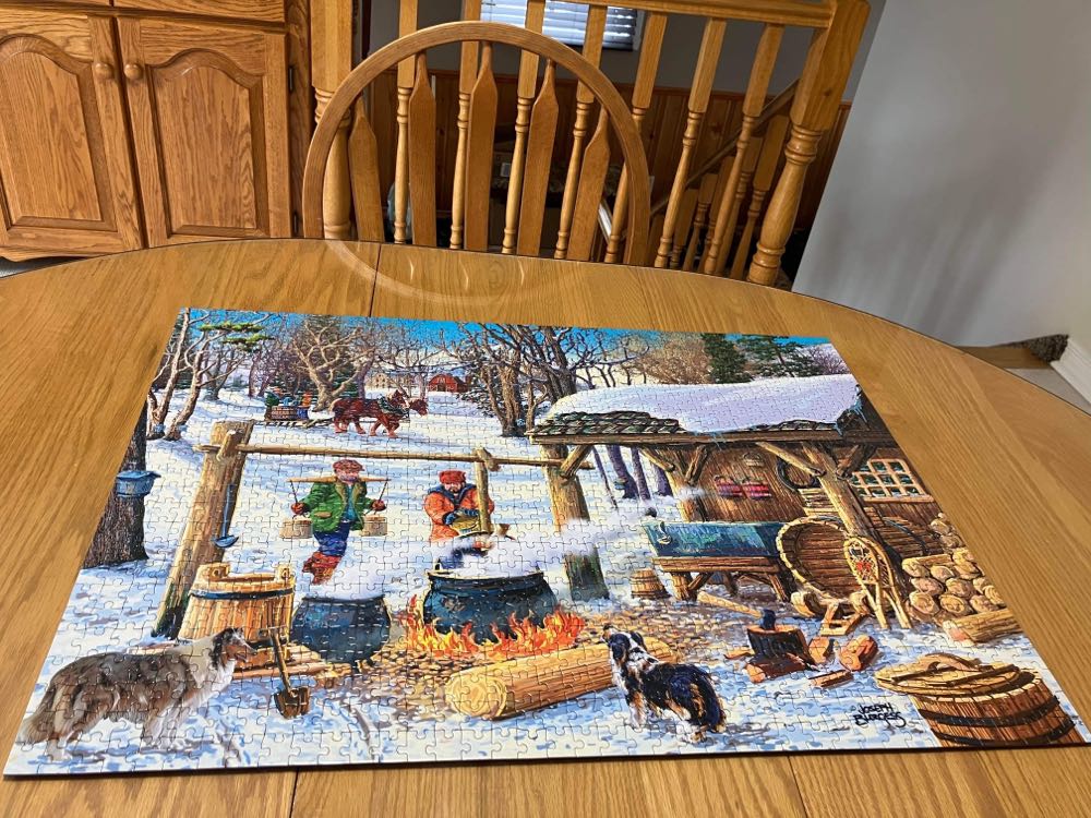 Maple Syrup Time - Vermont Christmas Company puzzle collectible - Main Image 3