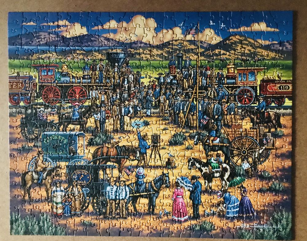 Golden Spike - Dowdle Puzzles puzzle collectible [Barcode 671095002356] - Main Image 2