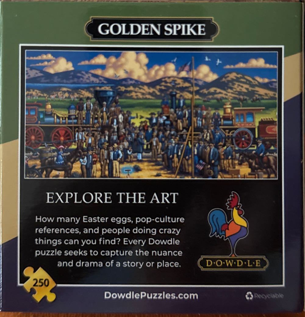 Golden Spike - Dowdle Puzzles puzzle collectible [Barcode 671095002356] - Main Image 3