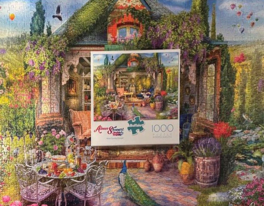 Wine Country Escape - COMPLETED - Buffalo Games puzzle collectible [Barcode 079346127078] - Main Image 4