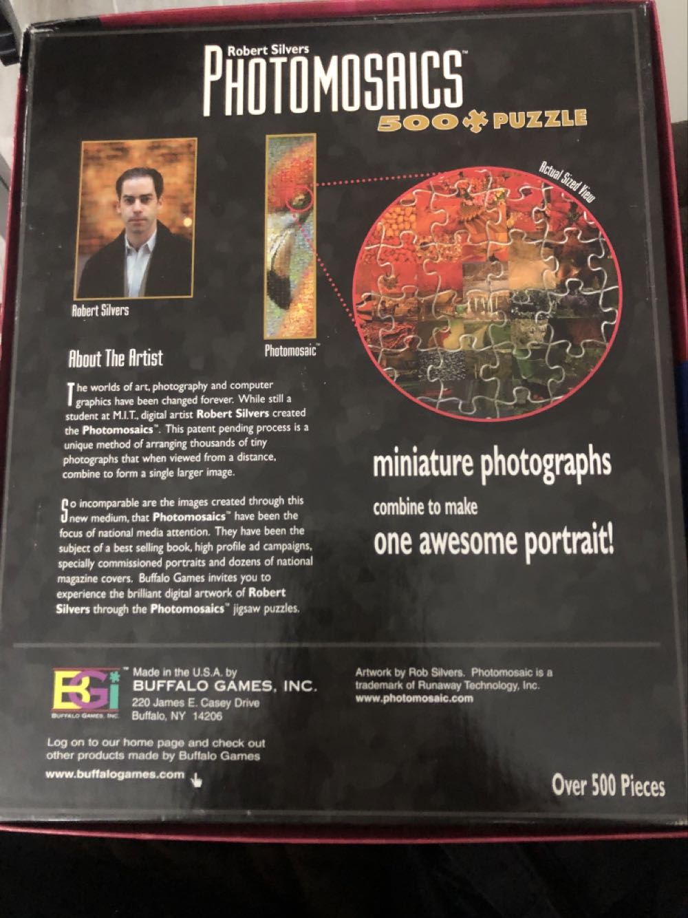 Photomosaics: Astronaut (0) - Buffalo Games puzzle collectible [Barcode 079346005536] - Main Image 2