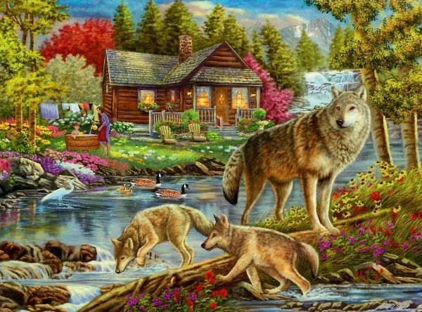 Bath Time - Bits And Pieces puzzle collectible - Main Image 2