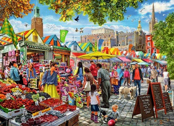 Summer Market - Vermont Christmas Company puzzle collectible - Main Image 2