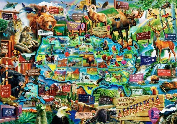 National Parks Of America-SOLD - MasterPieces puzzle collectible - Main Image 2