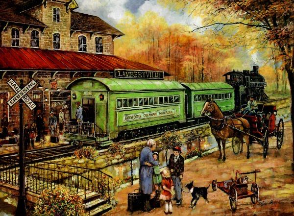 Welcome Home To Lambertville - Bits And Pieces puzzle collectible - Main Image 2