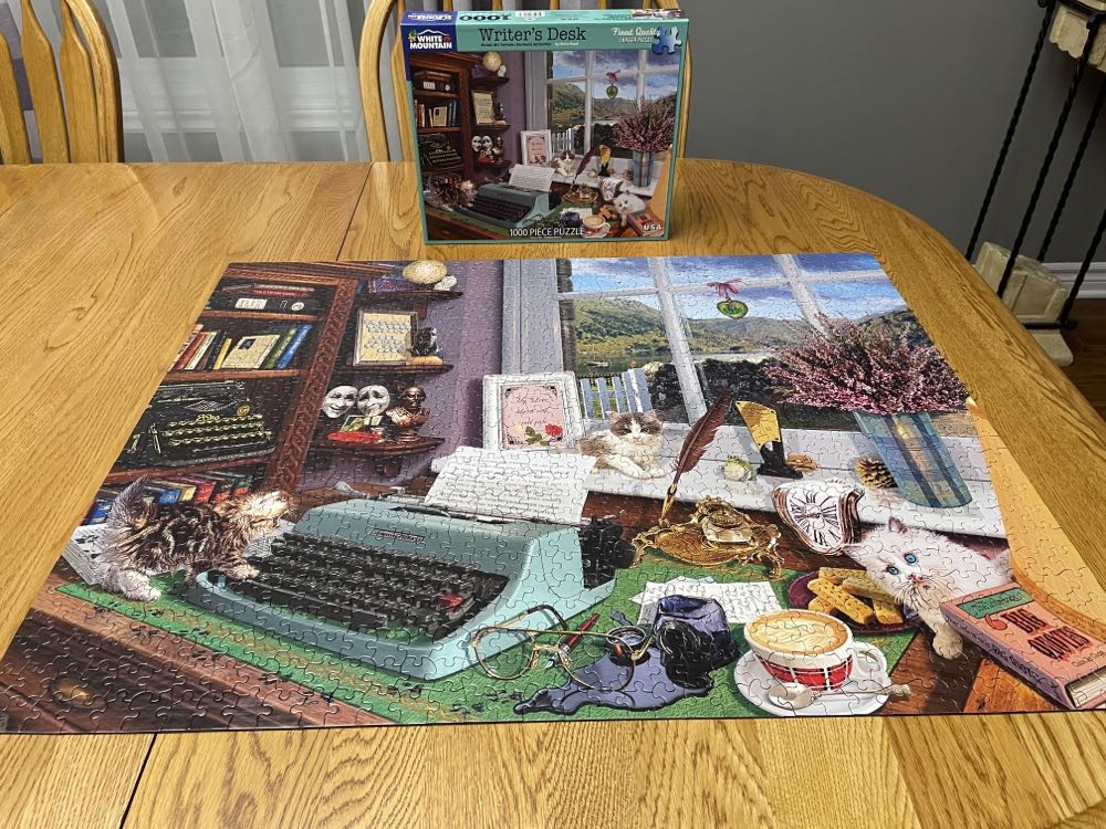 Pending Writer’s Desk - White Mountain puzzle collectible [Barcode 724819262670] - Main Image 3