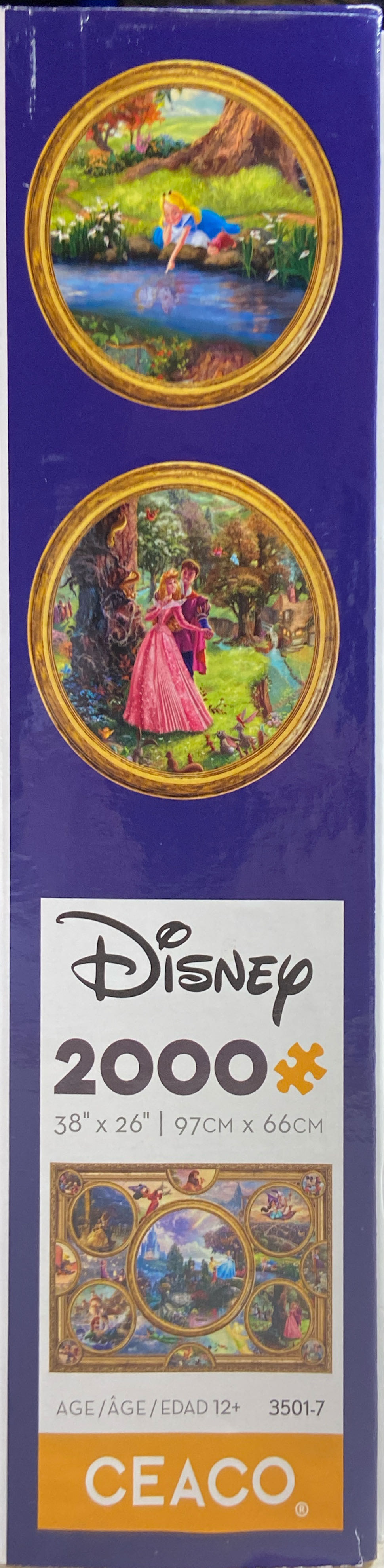 Disney Collage: Painter Of Light Series  - Ceaco / Thomas Kinkade puzzle collectible [Barcode 021081350099] - Main Image 4