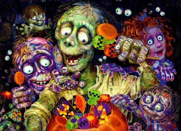 Zombies Like Candy - Vermont Christmas Company puzzle collectible - Main Image 2