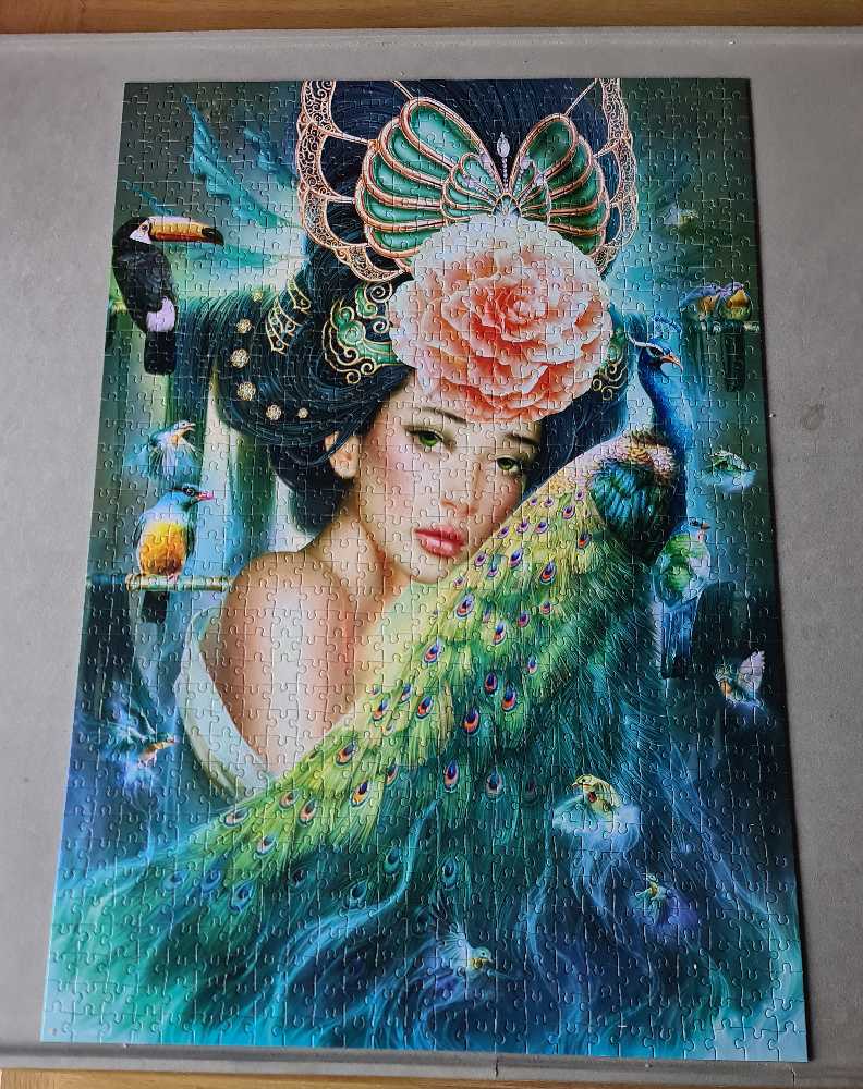*Lady With A Peacock RARE 💰 😁 01/12/2023 - Castorland puzzle collectible [Barcode 5904438103195] - Main Image 2
