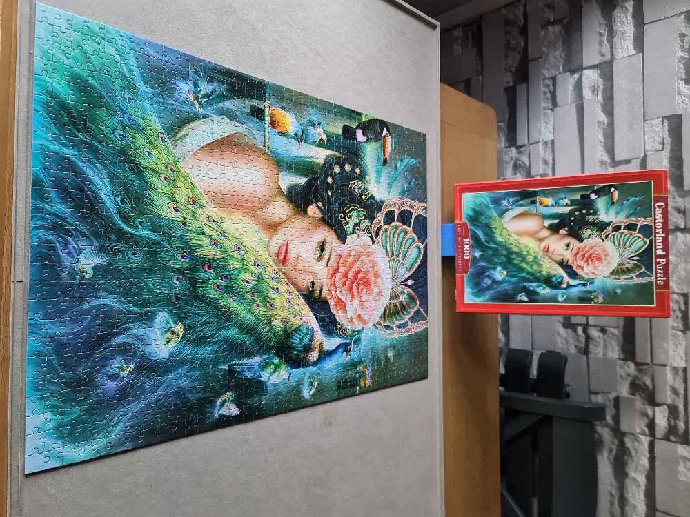 *Lady With A Peacock RARE 💰 😁 01/12/2023 - Castorland puzzle collectible [Barcode 5904438103195] - Main Image 3