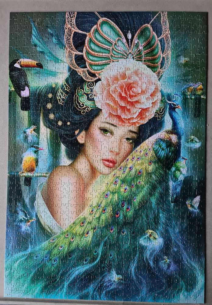 *Lady With A Peacock RARE 💰 😁 01/12/2023 - Castorland puzzle collectible [Barcode 5904438103195] - Main Image 4