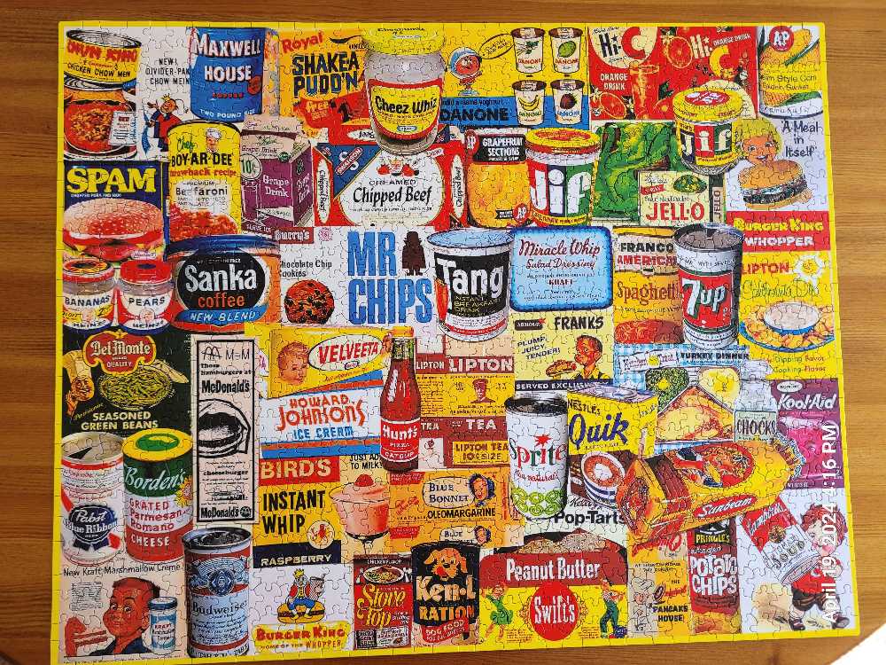 Foods We Love* - White Mountain 🇺🇸 puzzle collectible - Main Image 2