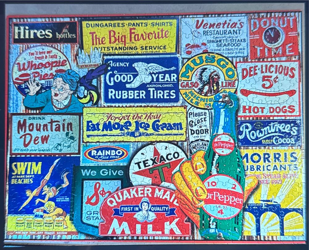 Classic Signs - White Mountain puzzle collectible - Main Image 2