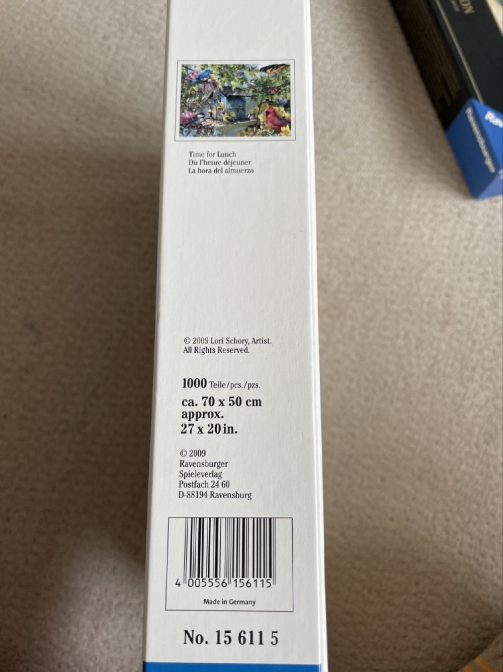 Time For Lunch - - Ravensburger puzzle collectible [Barcode 4005556156115] - Main Image 2