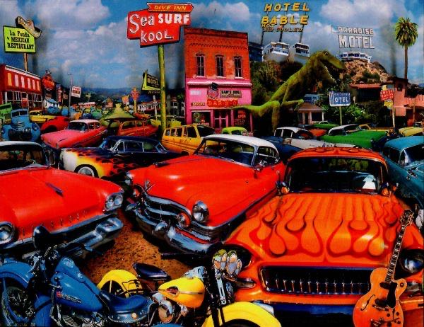 Classic Cars - Jigsaw Puzzle Factory puzzle collectible - Main Image 2