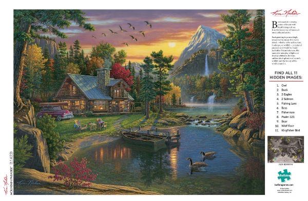 Mountain Paradise - Buffalo Games puzzle collectible - Main Image 3
