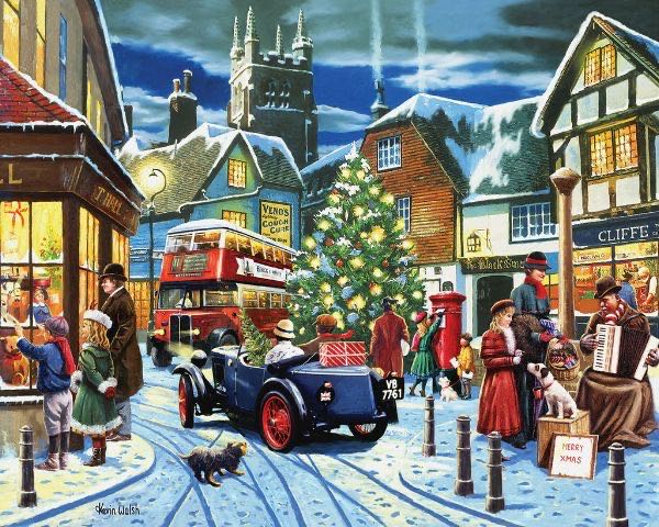 Christmas Village - White Mountain Puzzles puzzle collectible - Main Image 2
