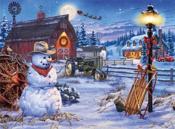 Country Christmas🧩 - Buffalo puzzle collectible - Main Image 2