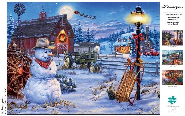 Country Christmas🧩 - Buffalo puzzle collectible - Main Image 3