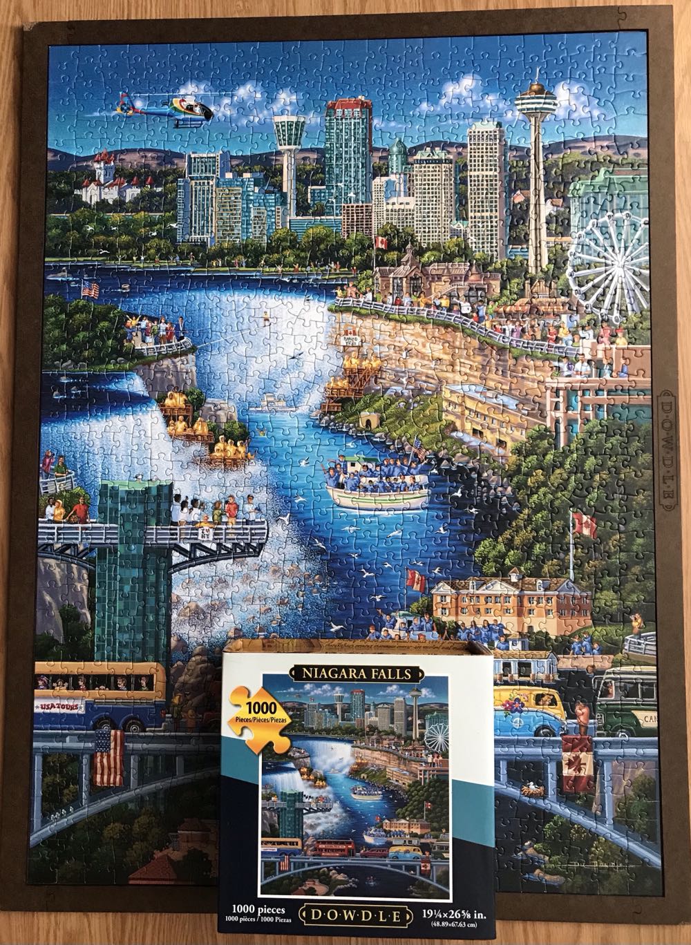 Niagara Falls - Dowdle Folk Art 🇺🇸 puzzle collectible [Barcode 671095401920] - Main Image 3