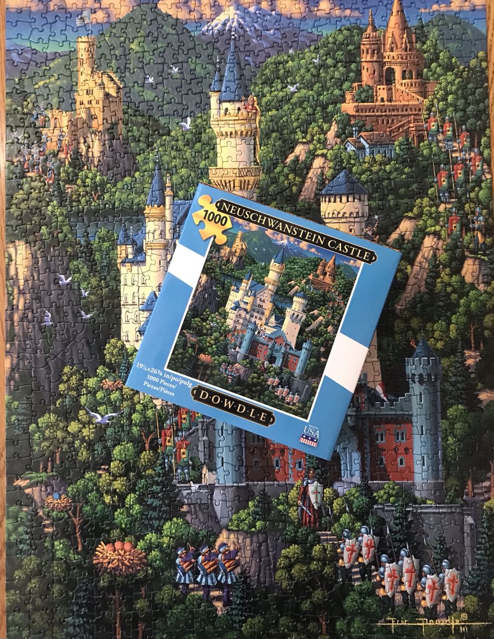 Neuschwanstein Castle ✅ - Dowdle puzzle collectible [Barcode 671095404853] - Main Image 3