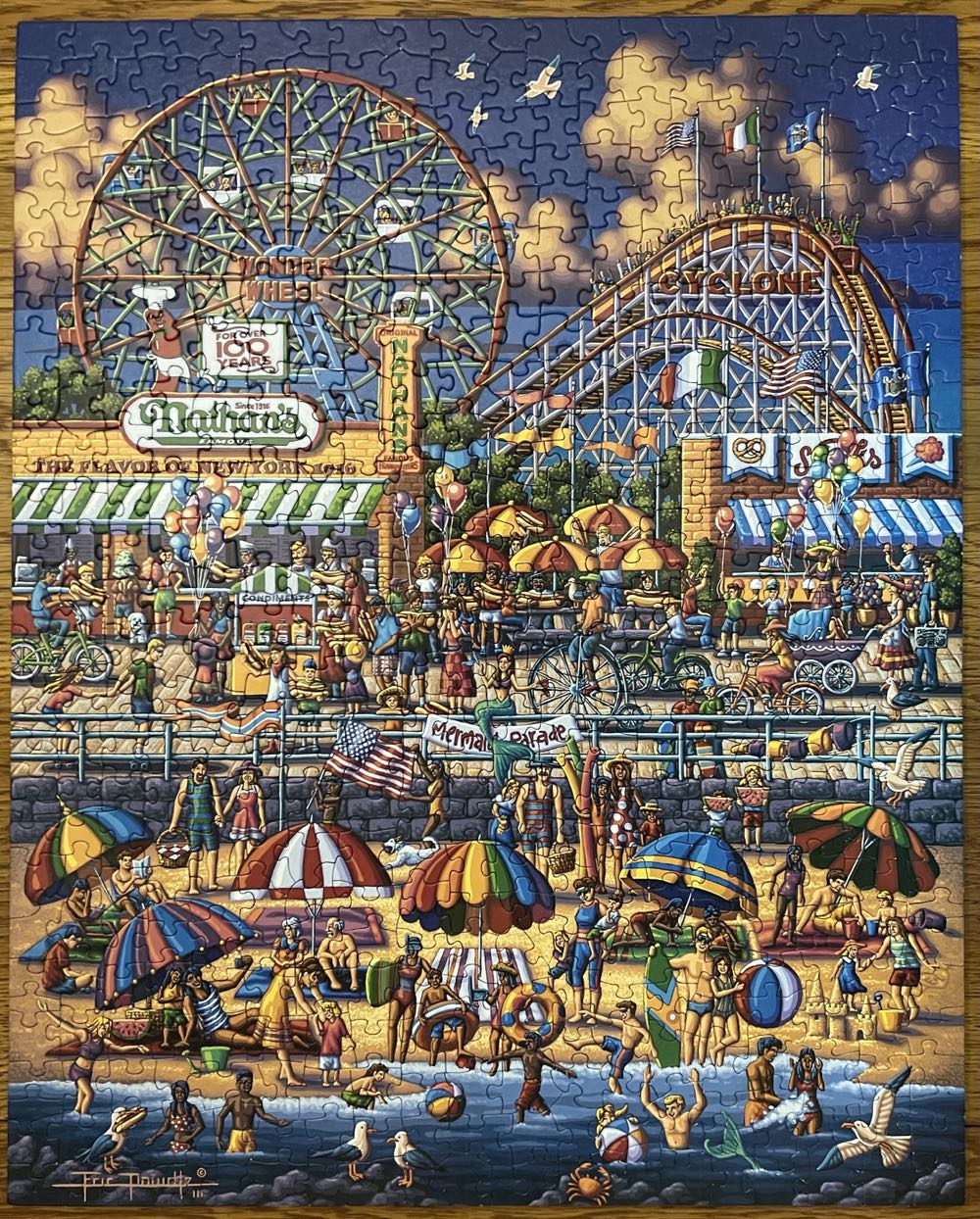 Coney Island - Dowdle 🇺🇸 puzzle collectible [Barcode 671095004534] - Main Image 2